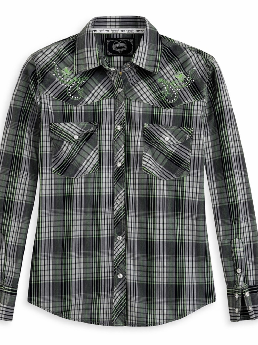 Cowgirl Hardware Rodeo Shirt – Snap Button Western Shirt
Size: Medium